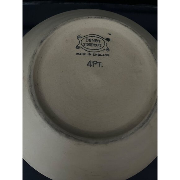 Denby Gourmet Stoneware Tan Vertical Stripes 2 qt Covered Casserole - Picture 9 of 15